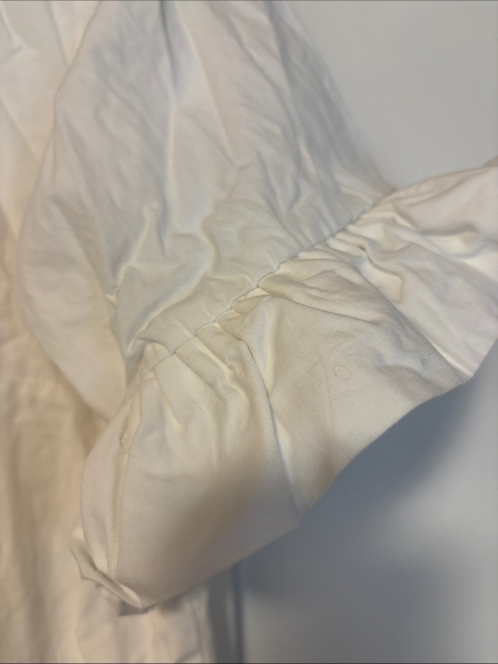 White Ruffle Collar Mini Dress - Picture 3 of 5
